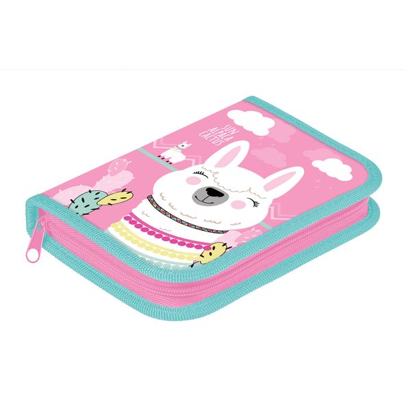 Пенал Hatber 190х130мм 1 отделение на молнии Soft-touch -Альпака-  в индив.упак. , 